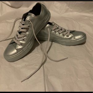 Converse Chuck Taylor Metallic Rubber Ox Silver